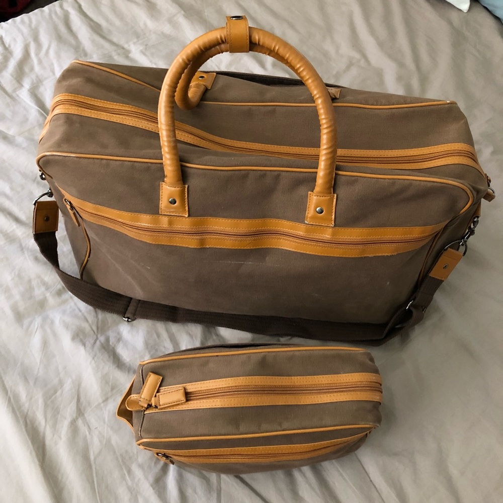 Zara men duffel and toiletry bags